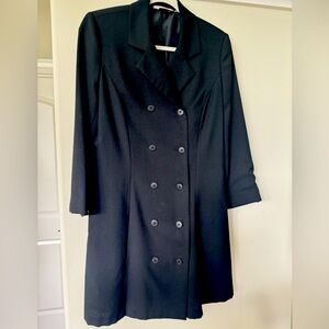 Black lined double breasted jacket